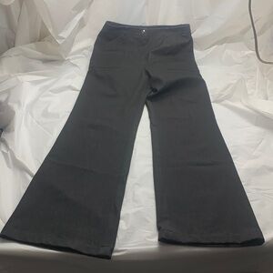 Women’s St John Sport by Marie Gray High Waist Wide Leg Black Pant Size 10